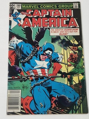 Captain America 280 NEWSSTAND Marvel Comics Bondage Cover Bronze Age 1983