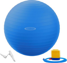Anti-Burst Exercise Yoga Ball with Pump   Slip Resistant, Heavy Duty