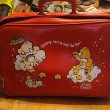 American Greetings Care Bears Red Travel Bag 'Getting There is Half the Fun'