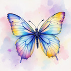 Butterfly Decoupage Rice Paper Ornament-Wood Art Scrapbooking A4 1 Sheet