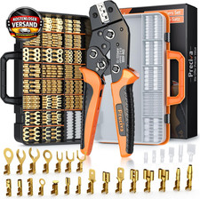 Crimpzange Flachstecker Set, Preciva Flachste...