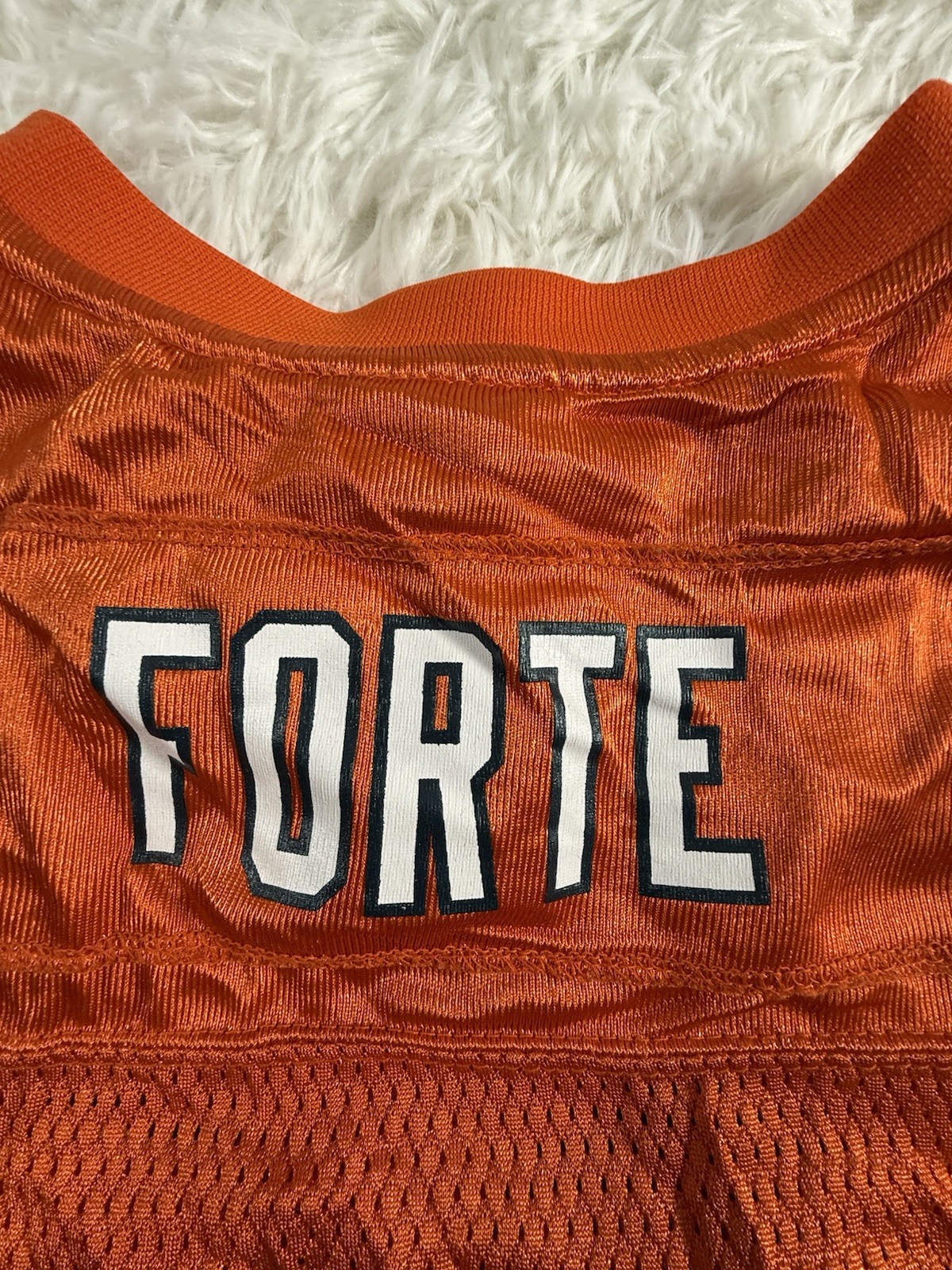 VTG Reebok Authentic Chicago Bears Matt Forte #22 Orange Jersey Youth XL thumbnail 12