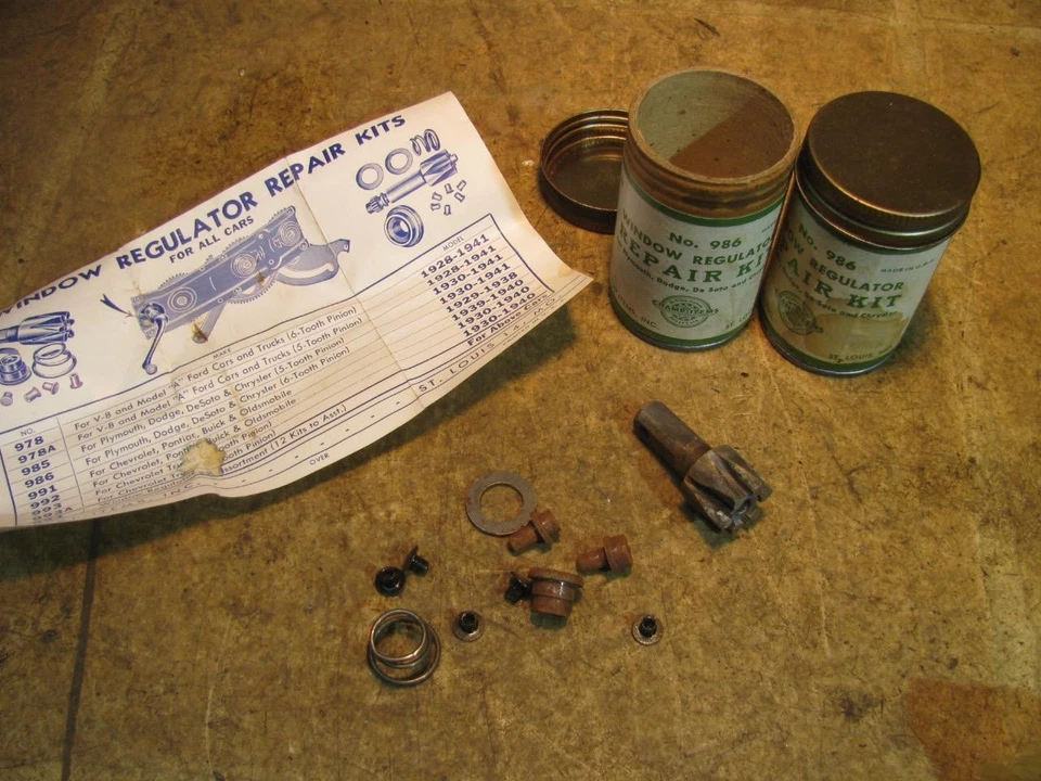 Kit Reparación Regulador Ventana 2 Artículos Champ Nº 986 Mopar Dodge Chrysler Plymouth D Foto 2 de 3