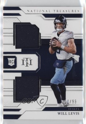 2023 Panini National Treasures Rookie Dual Materials /99 Will Levis RC 1ea7