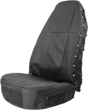 Semi Truck Seat Cover Waterproof Highback Seat Cover For Trucks Black - 1 Pack