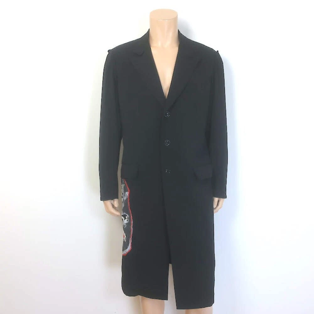 Yohji Yamamoto Coat Coats, Jackets & Vests Wool Outer Shell for