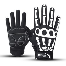 Skeleton Motorcycle Bicycle Full Finger Off-Road Racing Gloves for Men Women