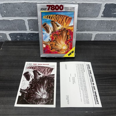 MeltDown (Atari 7800, 1990) Box & Manual Only