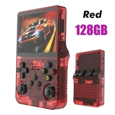 Red R36S Handheld Game Console 3.5 Inch IPS Screen 20000+ Games Video Games
