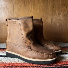 Filson X Quoddy Pull On Boots | Size 8 | Made in USA | Grizzly Peanut Moccasin