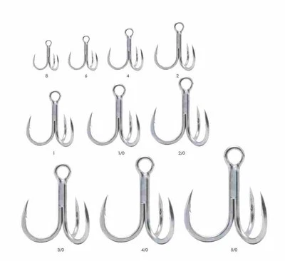 BKK RAPTOR-Z UA Treble Hooks - Drillinge Gr. 8 bis 5/0 Meeresdrillinge Haken - Bild 1 von 3