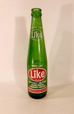 Vintage 1963-69 7-UP Diet Like Made With Cyclamate Green Glass 10 OZ Bottle