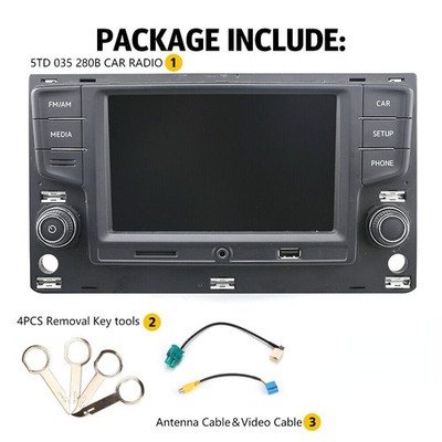 AndroidAuto Carplay Noname 5GD035280B Autoradio für VW Golf 7 7.5 GTR Passat B8