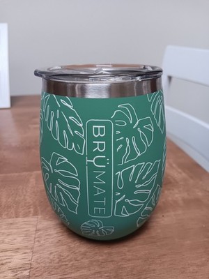 Brumate Uncork'd Insulated Tumbler Green Monstera Leaves Pattern | eBay