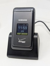 Samsung SCH-U320 Haven Verizon CDMA FLIP Cell Phone and Dock. TESTED Working