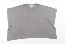 T-shirt donna UK taglia L New York intima grigia basic