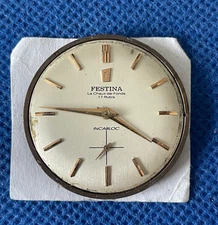 Original FESTINA cal P320 manual winding movement running & dial (1/17693)