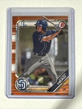 2019 Bowman Draft Orange 8/25 Hudson Head #BD-69 4f5