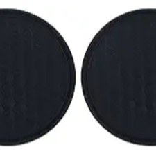 2PCS Car Cup Holder Coasters, Silicone Anti-Slip Insert Coasters, 2.83 Inch Embe