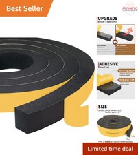 High Density Adhesive Foam Tape 2 Rolls 1x3/4 Inch Weather Seal Shockproof