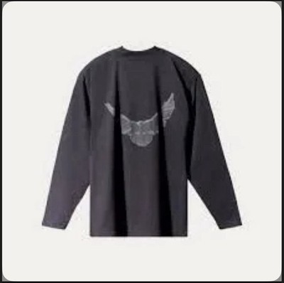 Yeezy YZY Gap Engineered by Balenciaga Dove Long-Sleeve Tee 'Black'  Sz Large. 