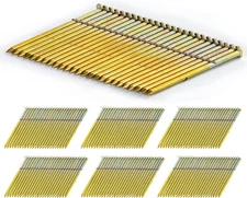 Meite Framing Nails 28 Degree 3" leg Smooth Shank Galvanized 1,000-2,000 Counts