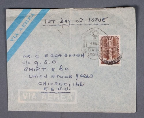 MayfairStamps Argentina FDC 1949 World Shooting Championships First Day Cover aa