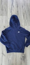 Nike Sportswear Boys Pullover Hoodie Size Large L Sweatshirt Navy Blue EUC 