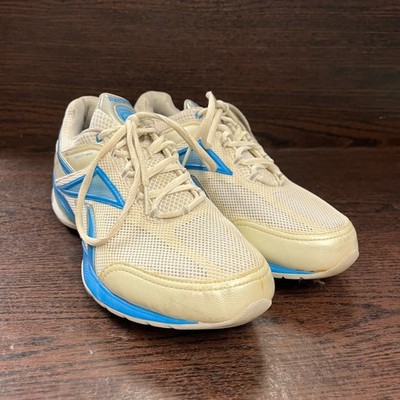 Reebok EasyTone SmoothFit Women's Walking Shoes Size 10 White Blue Fitnes