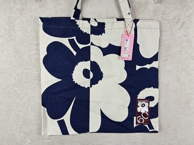 Marimekko Unikko 60th Anniversary Limited Tote Bag Blue | eBay