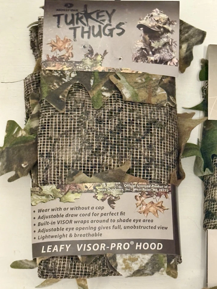 Mossy Oak Turkey Thugs Leafy Visor Pro Capucha - Juego de 2 Foto 3 de 4