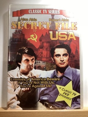 Secret File USA:  (DVD, 1955 - Black & White) Alan Alda - 4 Classic TV Episodes