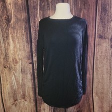 Athleta Drishti Ruched Sweatshirt Size S Black