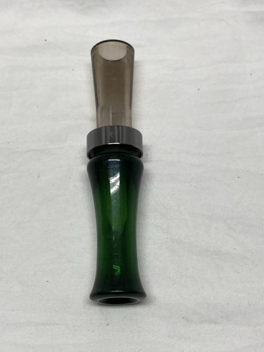 Buck Gardner Duck Call Clear / Green 4.5" - Picture 2 of 4