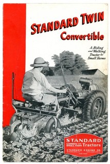 Standard twin Convertible garden farm tractor 1941 brochure Standard Engine Co