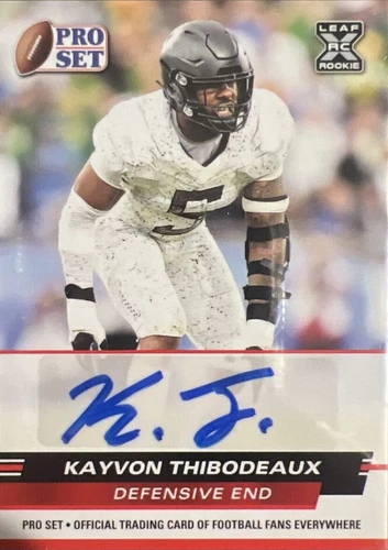 2022 Leaf Pro Set Draft Kayvon Thibodeaux #PSA-KT1