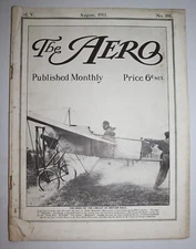 1911 The Aero Flying Airship Aug Vol V No 101 Aeroplane Warfare Handley Page