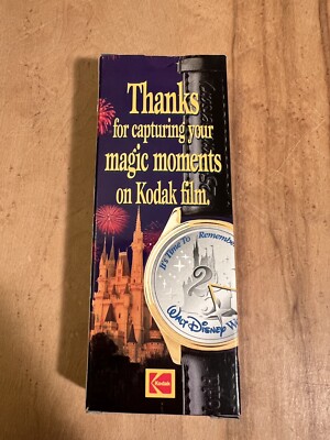 NEW Vintage 1996 Walt Disney World 25th Anniversary Watch Kodak Promotional  NIB