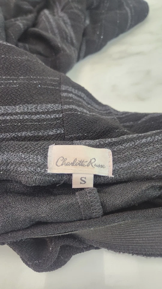 Vintage 90s Y2K Charlotte Russe Bodycon Midi Dress Womens Small Black D26 - Image 3 of 4