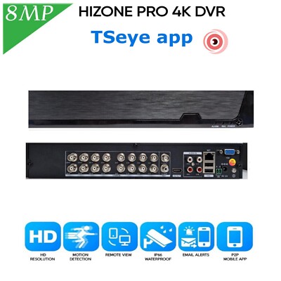 CCTV DVR Recorder Box 16 Kanal 1080P HD CCTV System HDMI H.265+ mit 1TB HDD