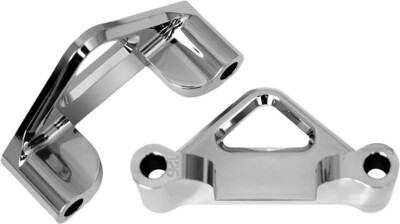Accutronix Chrome 1.25in Billet Alum Fender Spacers for Harleys TFS41-EMF125C