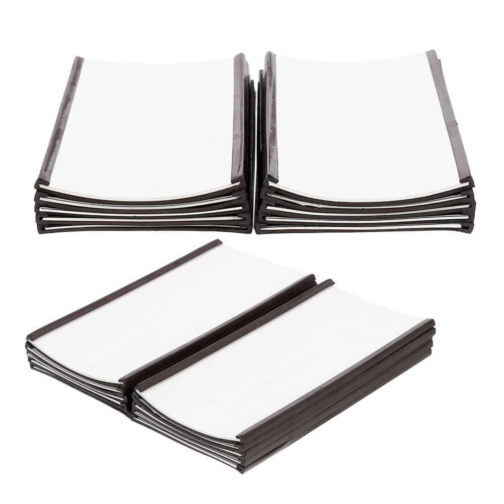 20 Pcs Magnetic Label Holders for Whiteboards, Shelves & Clips