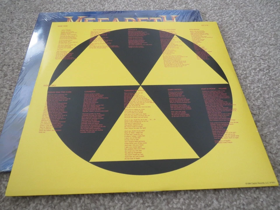 MEGADETH -RUST IN PEACE- AWESOME MEGA RARE USA REISSUE LP VINYL METALLICA NEW - Image 4 of 4