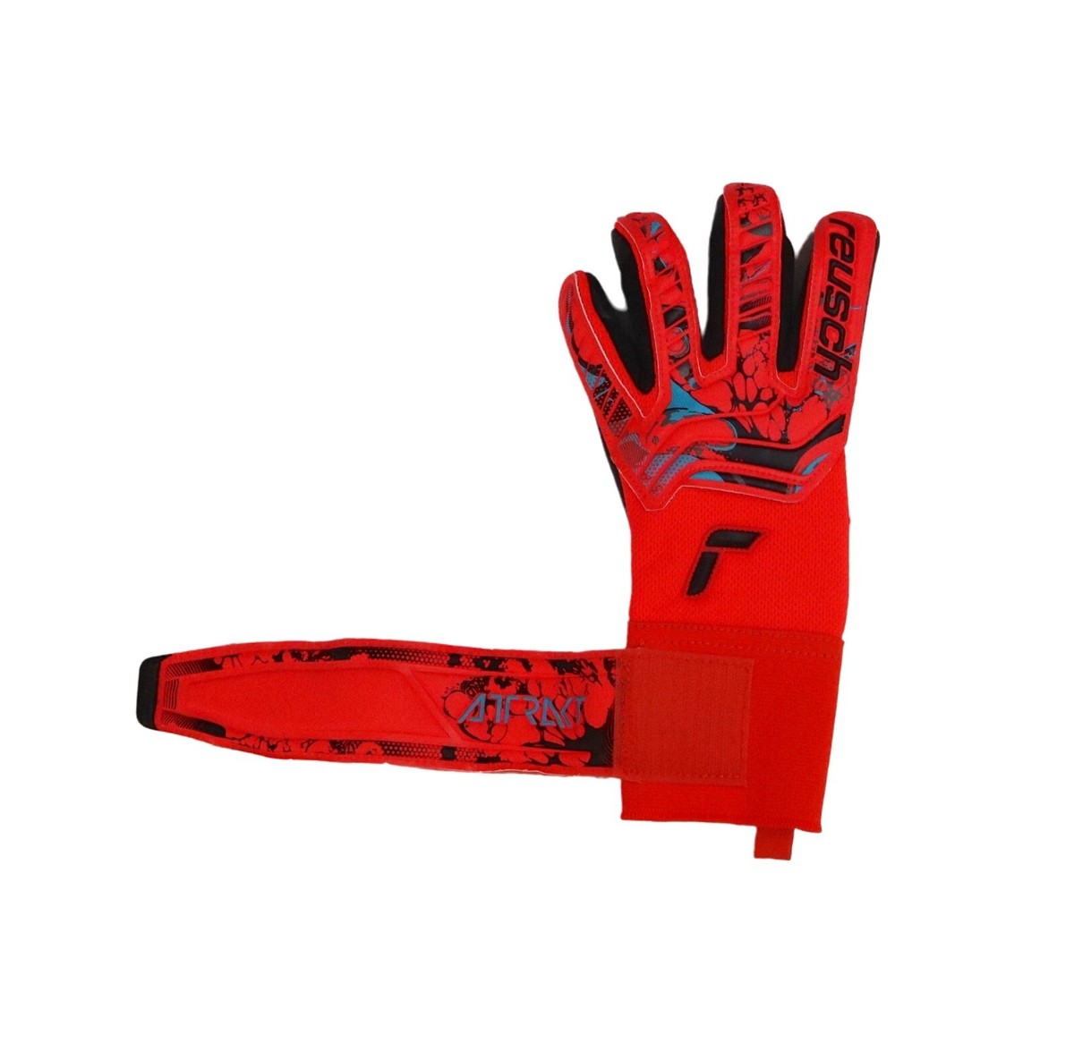 Reusch Attrakt Grip Finger Support - Bleu/Blanc - Rouge/Blanc - Gants