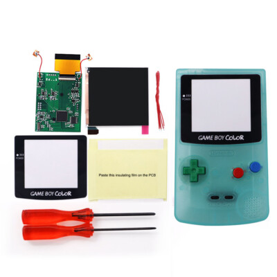 Logo Color Change Q5 IPS Backlight LCD Screen für GameBoy Color - W/Pre-cut Shel
