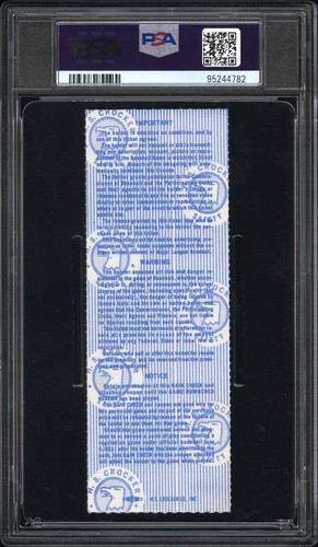 Boleto firmado por George Brett 1985 Serie Mundial Juego 6 PSA 4 automático 9 Hofer Royals - Imagen 2 de 2