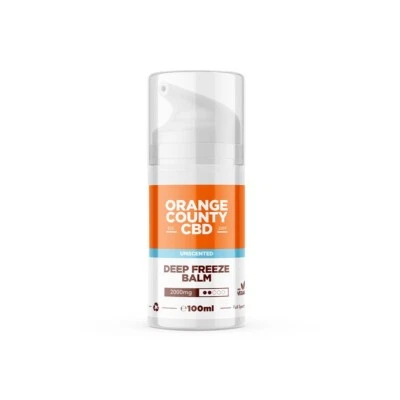 Orange County CBD Deep Freeze Muscle Balm Broad Spectrum CBD Cream Hemp Zero THC