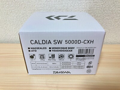 Daiwa Spinning Reel 22 CALDIA SW 5000D-CXH Gear Ratio 6.2:1 IN BOX