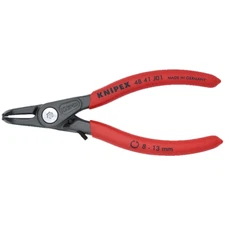 KNIPEX 48 41 J01 Precision Circlip Pliers, 8 - 13mm Ø Bore, 0.9mm Ø Tips, 130mm