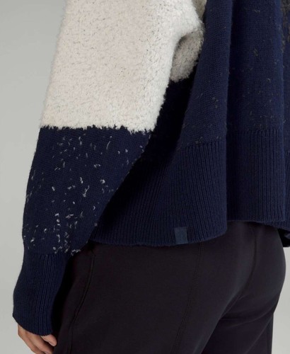 NWT~Lululemon Ombre Knit Textured Turtleneck Merino Wool Sweater Size 10 - Picture 6 of 10